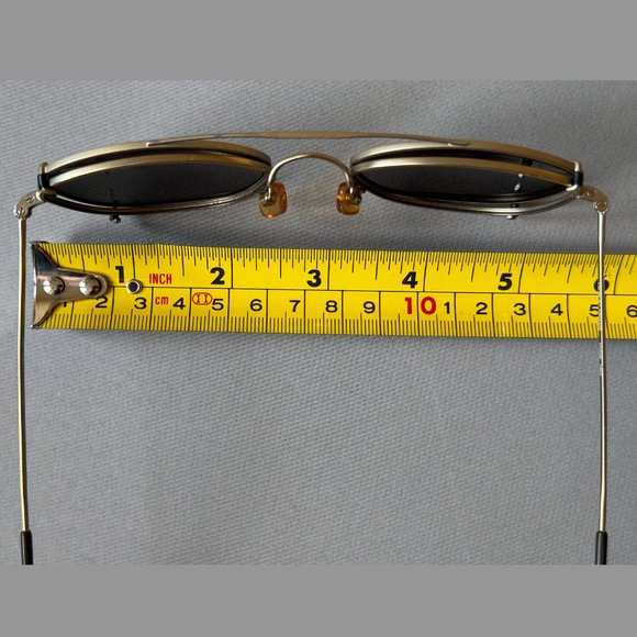 Vintage 90's Gorgio Armani bronze tone eyeglasses - Picture 3 of 12